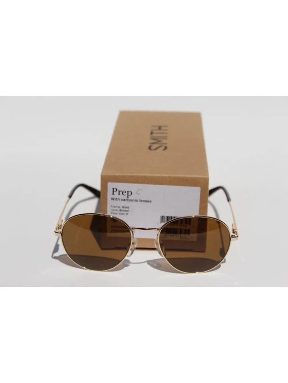 SMITH OPTICS Prep Sunglasses Gold/Brown Round NEW $139 - Picture 6 of 8